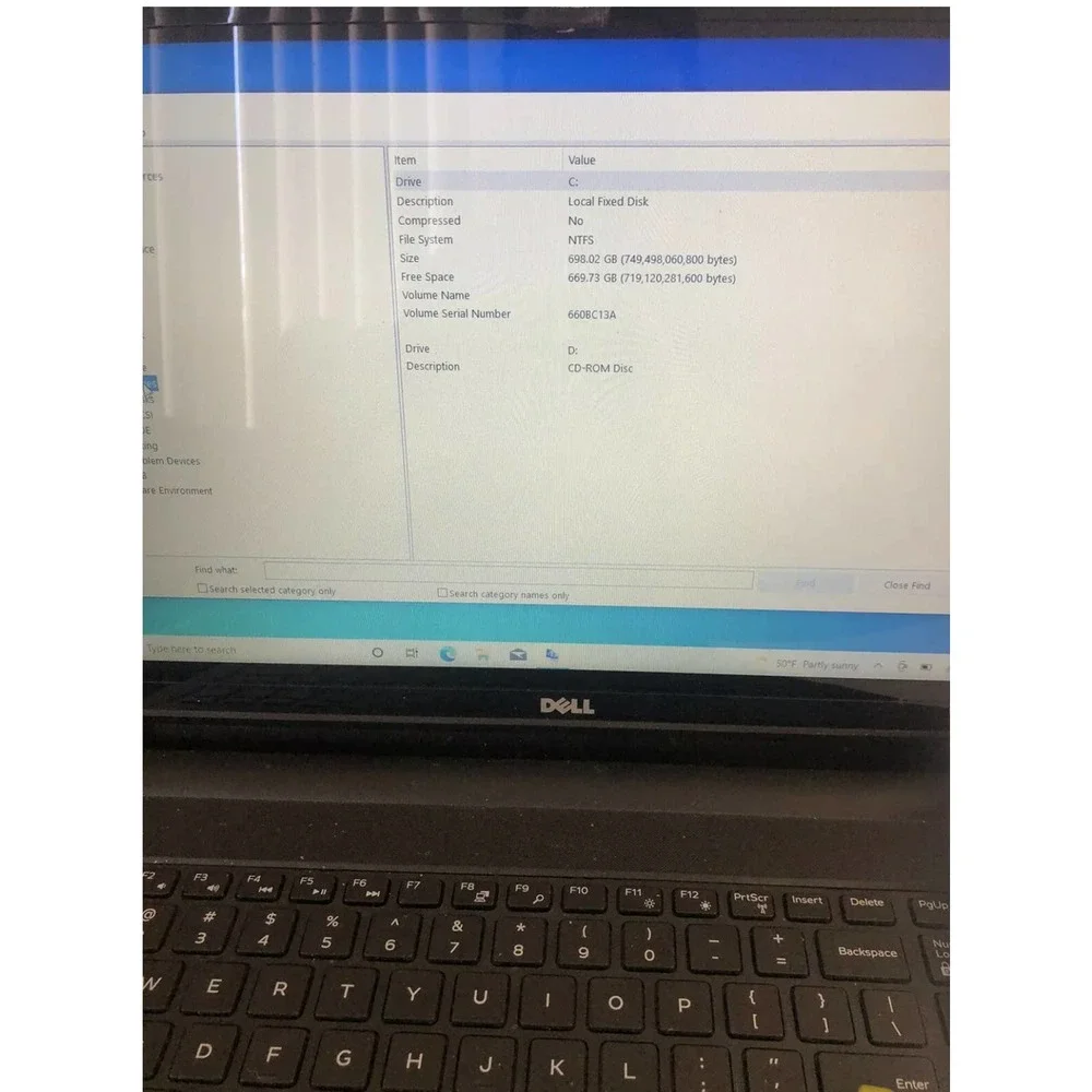 Dell Inspiron 15 5000 Series Touchscreen Laptop - 698GB HDD 8GB RAM